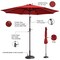 Villacera 9-Foot Outdoor Patio Umbrella, Red 83-OUT5445 - alternate 3